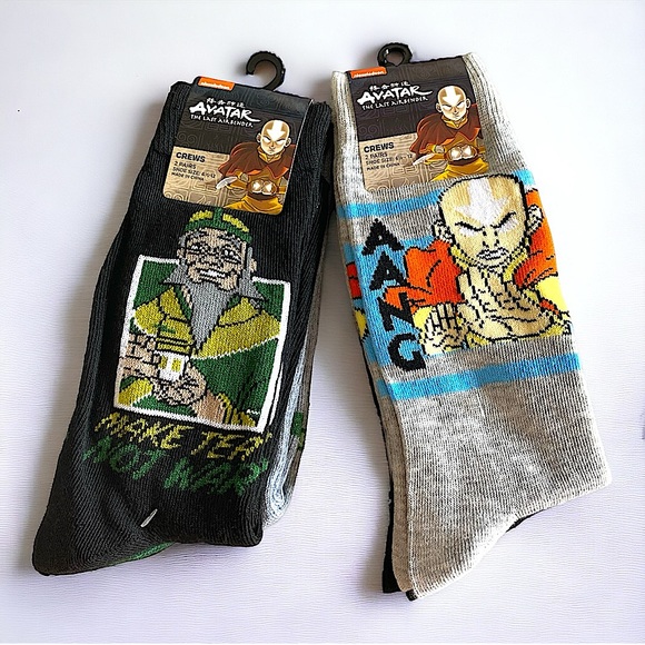 🧦 - Avatar the Last Airbender - Set of 2 - 2 Pairs of crew socks - Picture 1 of 3